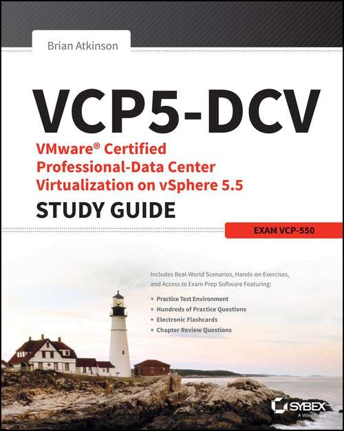 Book cover of VCP5-DCV VMware Certified Professional-Data Center Virtualization on vSphere 5.5 Study Guide
