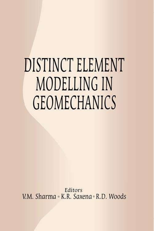 Book cover of Distinct Element Modelling in Geomechanics