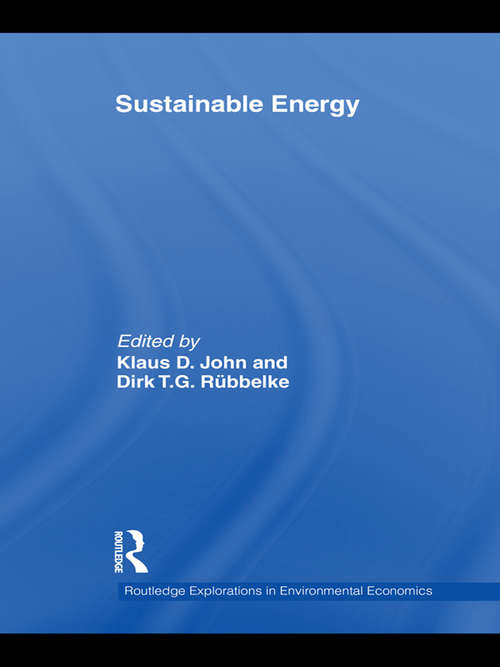 Book cover of Sustainable Energy