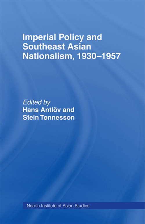 Book cover of Imperial Policy and Southeast Asian Nationalism