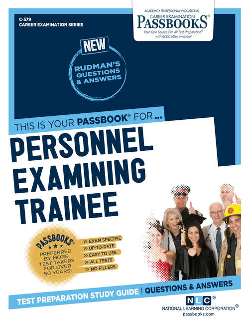 Book cover of Personnel Examining Trainee: Passbooks Study Guide (Career Examination Series)