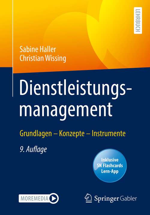 Book cover of Dienstleistungsmanagement: Grundlagen – Konzepte – Instrumente (9. Aufl. 2022)