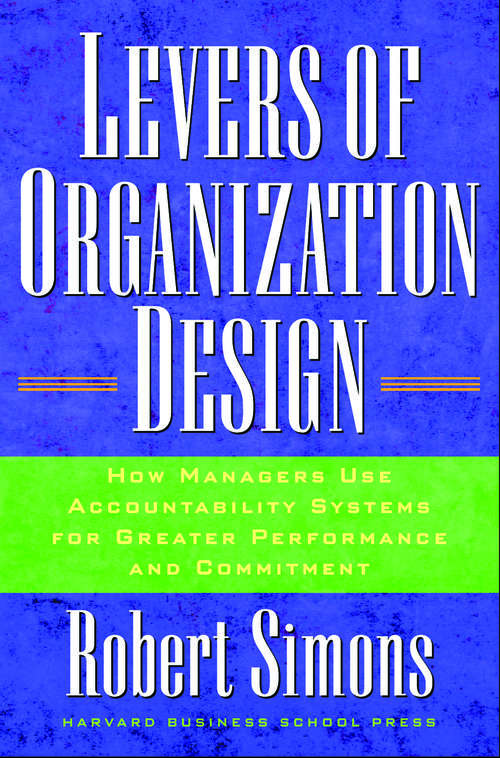 Book cover of Levers Of Organization Design