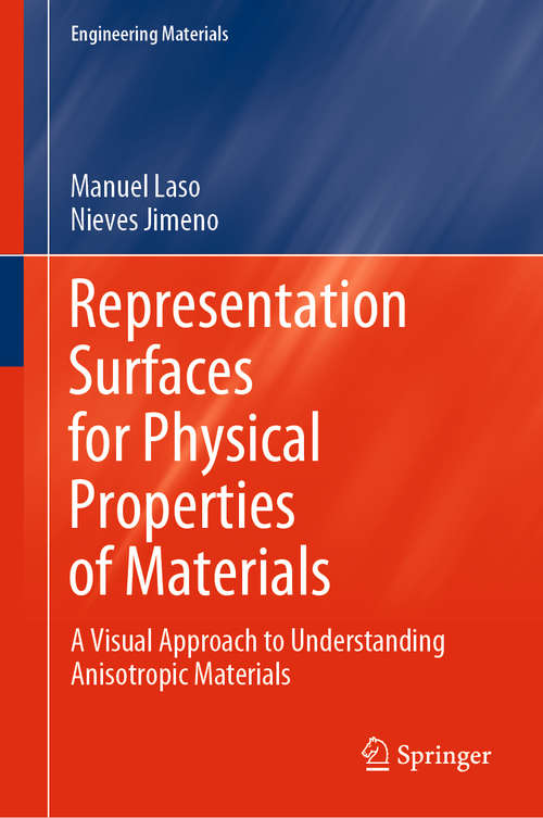 Book cover of Representation Surfaces for Physical Properties of Materials: A Visual Approach to Understanding Anisotropic Materials (1st ed. 2020) (Engineering Materials)