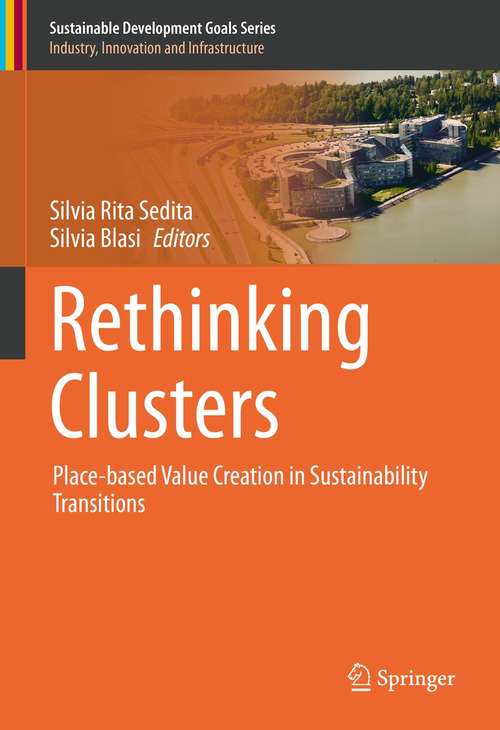 Book cover of Rethinking Clusters: Place-based Value Creation in Sustainability Transitions (1st ed. 2021) (Sustainable Development Goals Series)