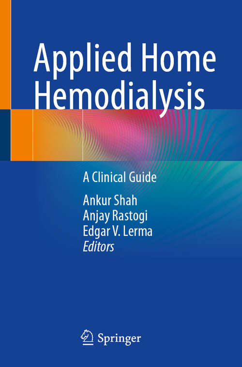 Book cover of Applied Home Hemodialysis: A Clinical Guide