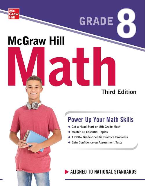 Book cover of Mcgraw Hill Math Grade 8, Third Edition (3)