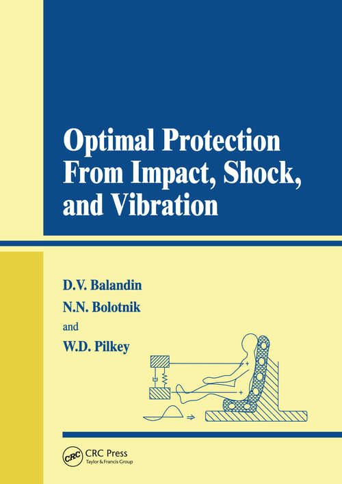 Book cover of Optimal Protection from Impact, Shock and Vibration