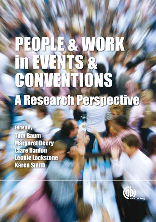 Book cover of People and Work in Events and Conventions: A Research Perspective