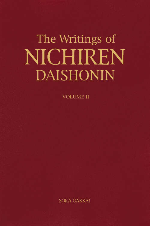 Book cover of The Writings of Nichiren Daishonin, vol. 2