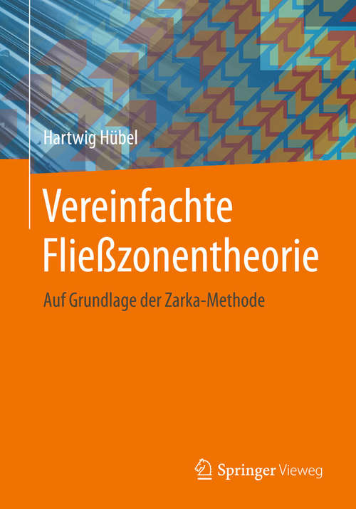 Book cover of Vereinfachte Fließzonentheorie