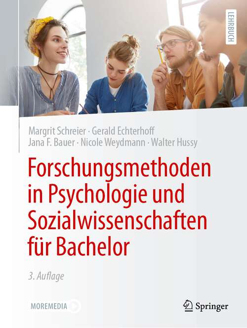 Book cover of Forschungsmethoden in Psychologie und Sozialwissenschaften für Bachelor (3. Aufl. 2023)