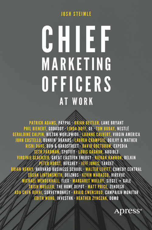 Book cover of Chief Marketing Officers at Work