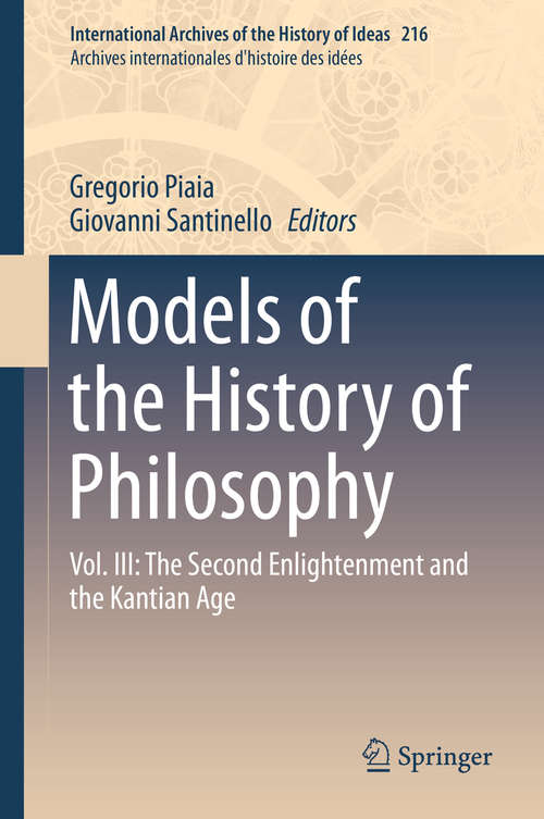 Book cover of Models of the History of Philosophy