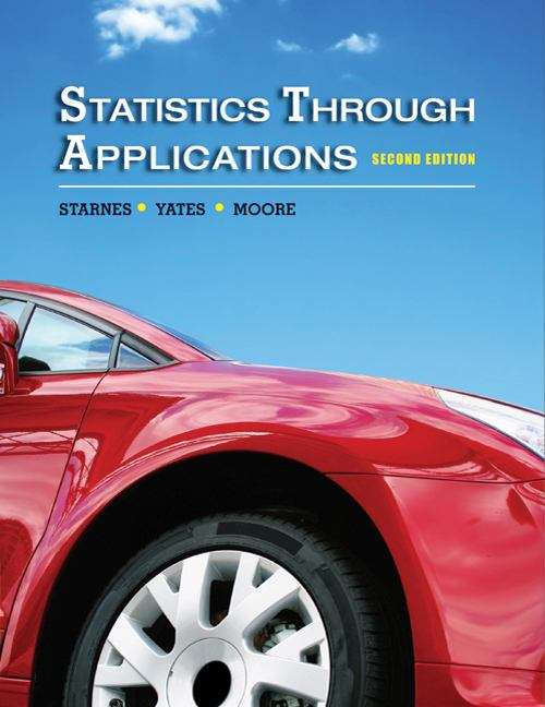 Book cover of Statistics Through Applications