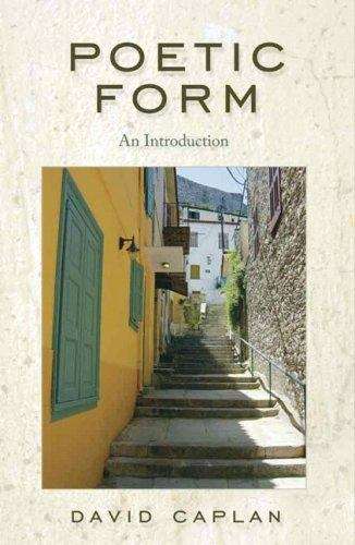 Book cover of Poetic Form: An Introduction