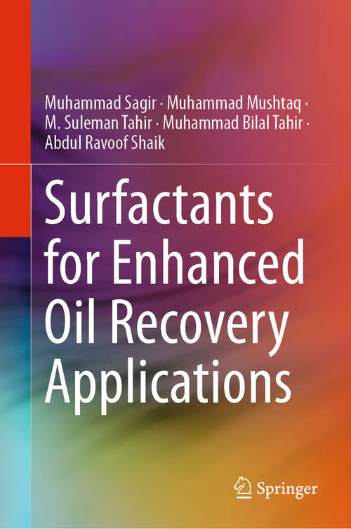 Book cover of Surfactants for Enhanced Oil Recovery Applications (1st ed. 2020)