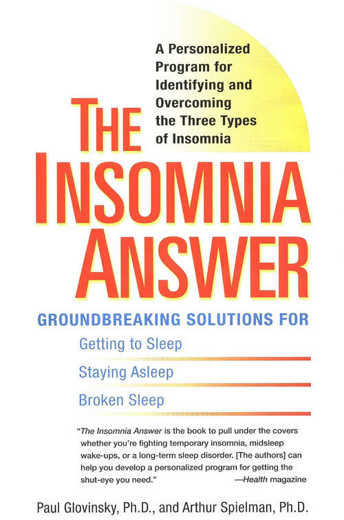 Book cover of The Insomnia Answer
