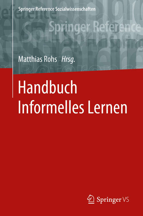 Book cover of Handbuch Informelles Lernen
