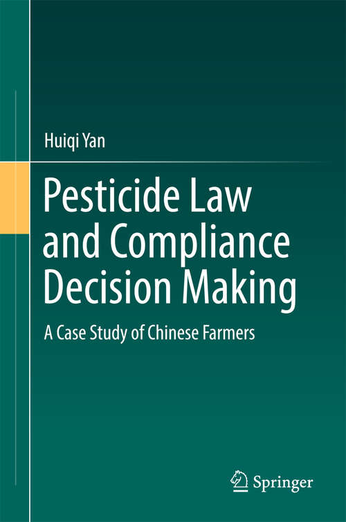 Book cover of Pesticide Law and Compliance Decision Making