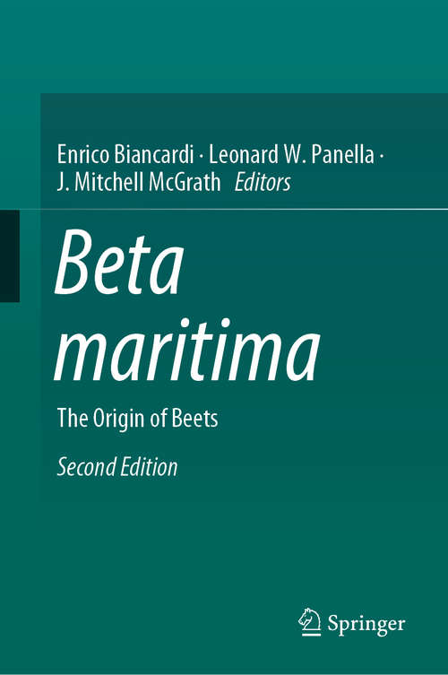 Book cover of Beta maritima: The Origin of Beets (2nd ed. 2020)