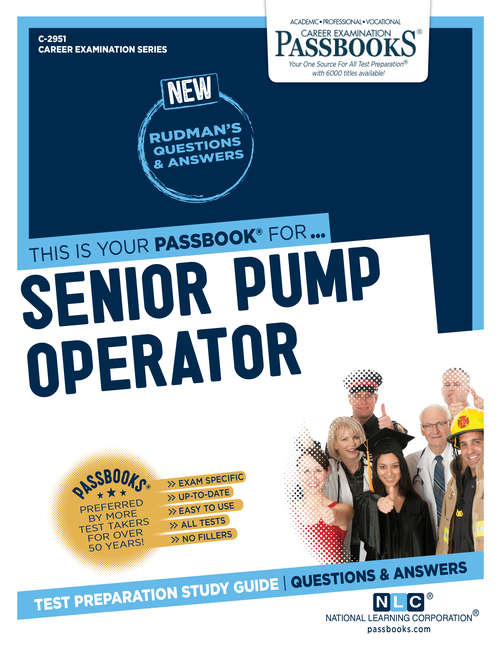 Book cover of Senior Pump Operator: Passbooks Study Guide (Career Examination Series)