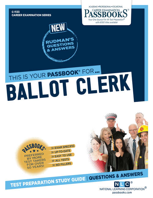 Book cover of Ballot Clerk: Passbooks Study Guide (Career Examination Series)