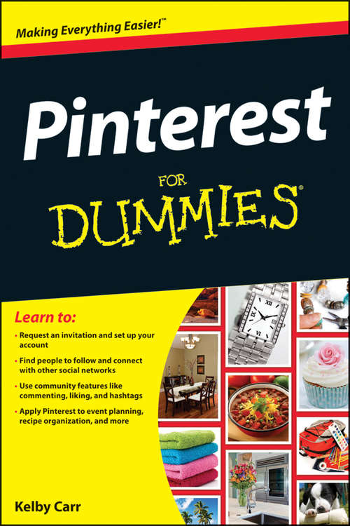 Book cover of Pinterest For Dummies