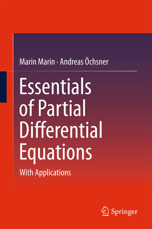 Book cover of Essentials of Partial Differential Equations: With Applications (1st ed. 2019)