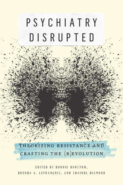 Book cover of Psychiatry Disrupted: Theorizing Resistance and Crafting the (R)evolution