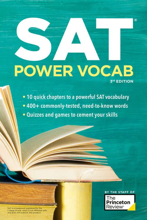 Book cover of SAT Power Vocab, 3rd Edition: A Complete Guide to Vocabulary Skills and Strategies for the SAT (College Test Preparation)