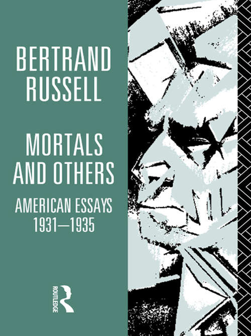 Book cover of Mortals and Others, Volume I: American Essays 1931-1935