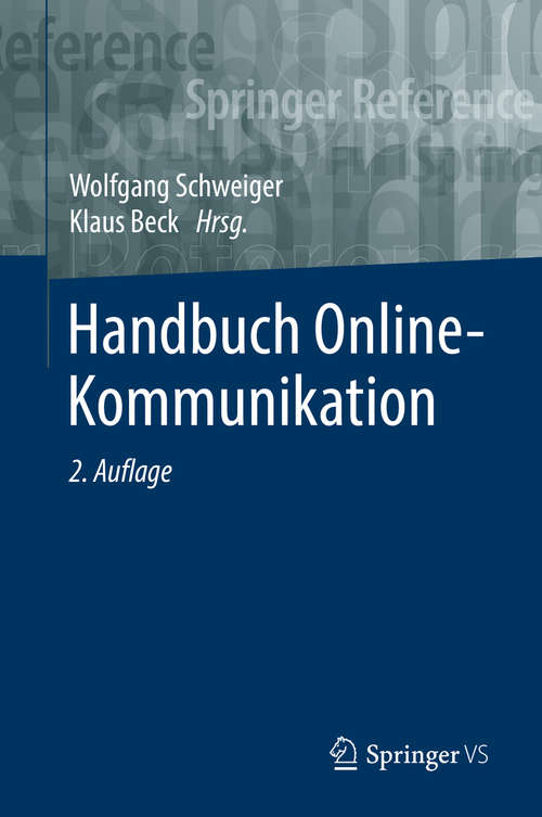 Book cover of Handbuch Online-Kommunikation