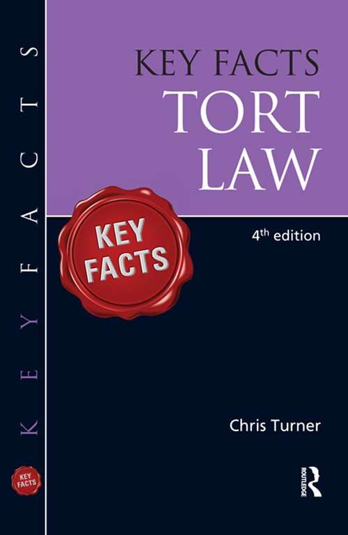 Book cover of Key Facts Tort: Tort Law (Key Facts)