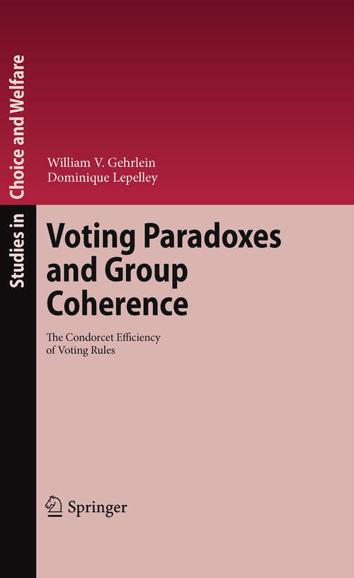 Book cover of Voting Paradoxes and Group Coherence