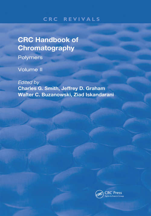 Book cover of Handbook of Chromatography: Volume II: Polymers