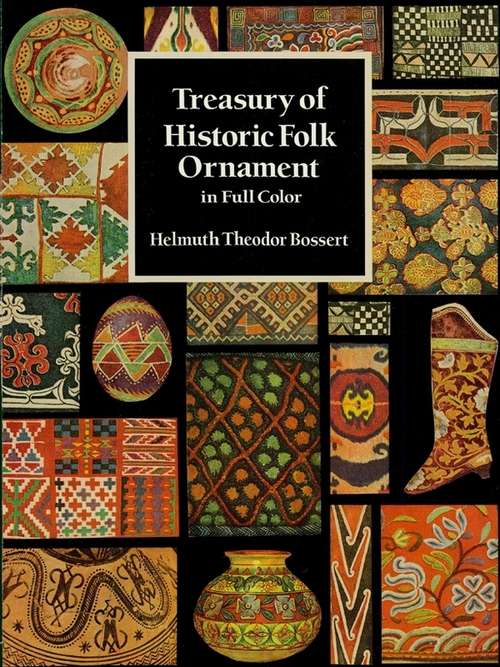 Book cover of Treasury of Historic Folk Ornament in Full Color