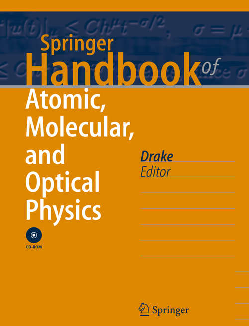 Book cover of Springer Handbook of Atomic, Molecular, and Optical Physics