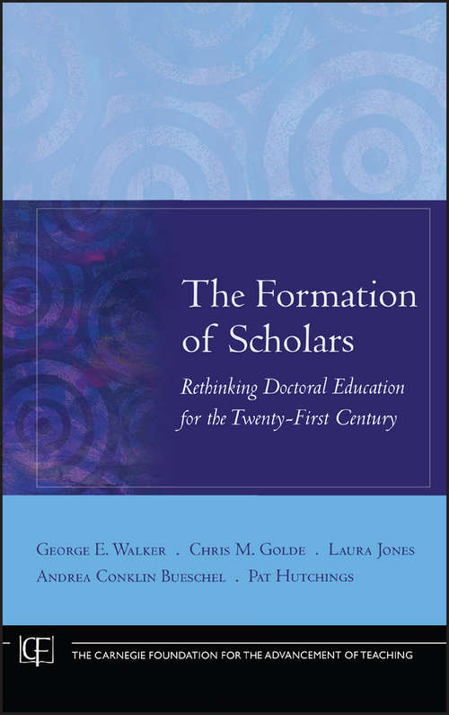 Book cover of The Formation of Scholars