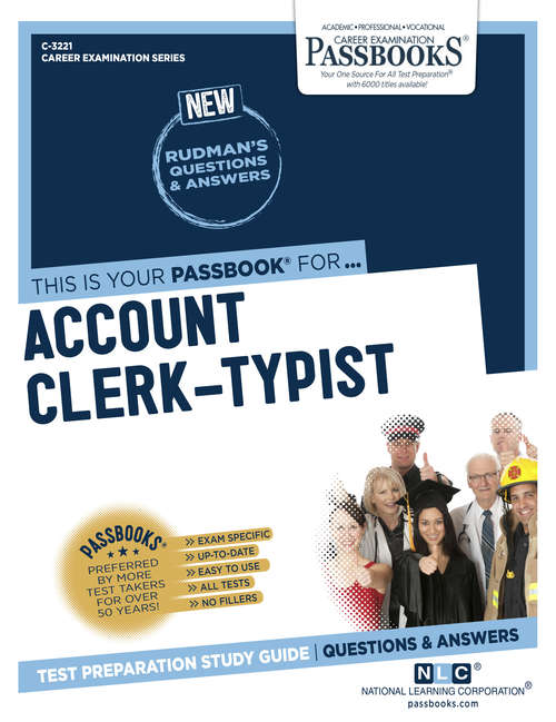 Book cover of Account Clerk-Typist: Passbooks Study Guide (Career Examination Series: C-3221)