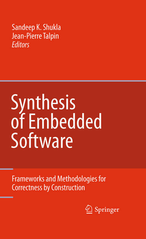 Book cover of Synthesis of Embedded Software