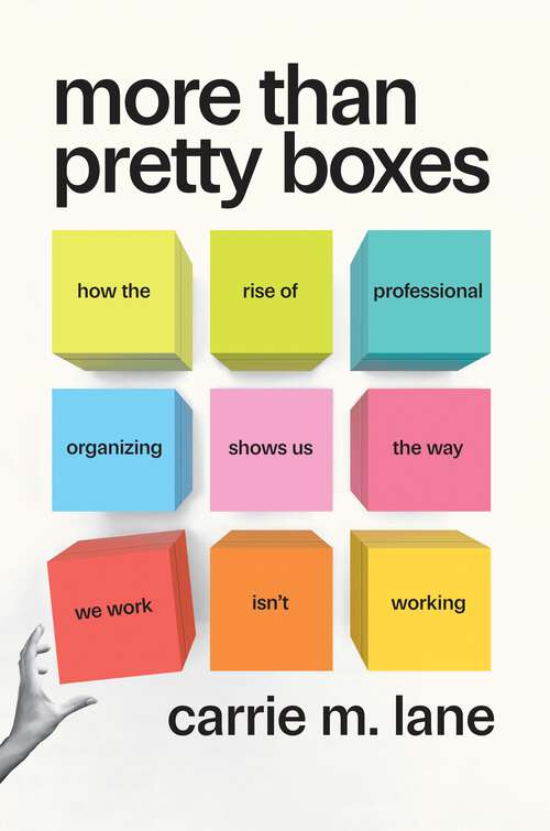 Book cover of More Than Pretty Boxes: How the Rise of Professional Organizing Shows Us the Way We Work Isn’t Working