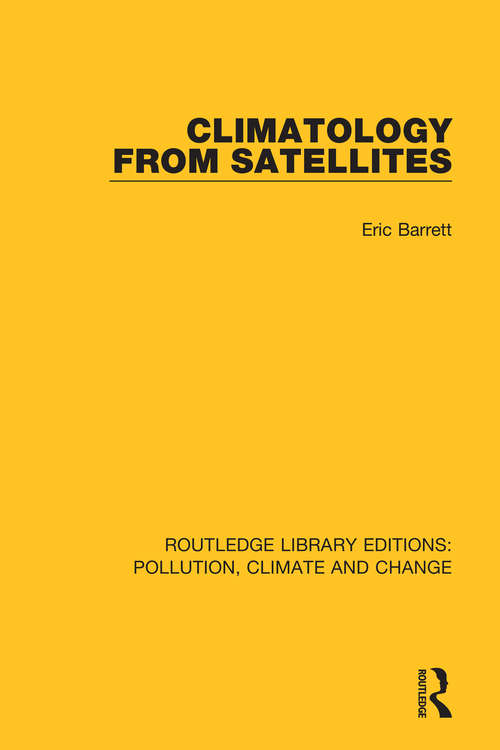 Book cover of Climatology from Satellites