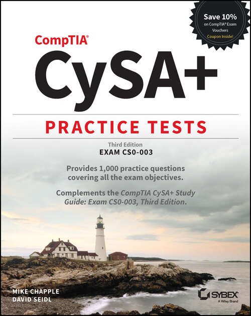 Book cover of CompTIA CySA+ Practice Tests: Exam CS0-003 (2)