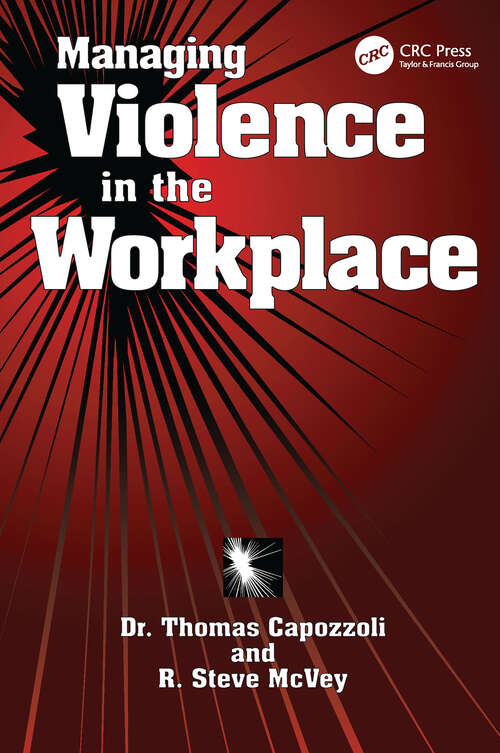 Book cover of Managing Violence in the Workplace