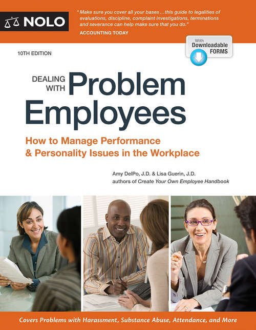 Book cover of Dealing With Problem Employees: How to Manage Performance & Personal Issues in the Workplace (Tenth Edition)