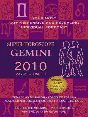 Book cover of Gemini (Super Horoscopes #2010)