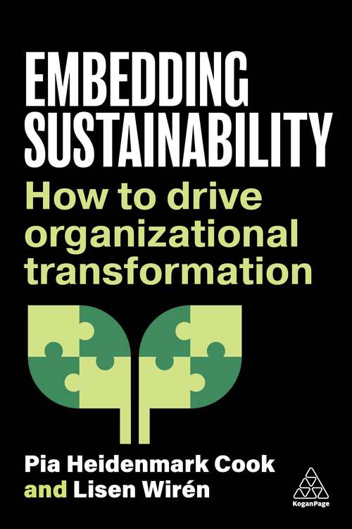Book cover of Embedding Sustainability: How to Drive Organizational Transformation