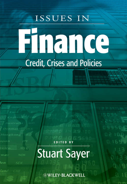 Book cover of Issues in Finance: Credit, Crises and Policies (Surveys Of Recent Research In Economics Ser. #4)