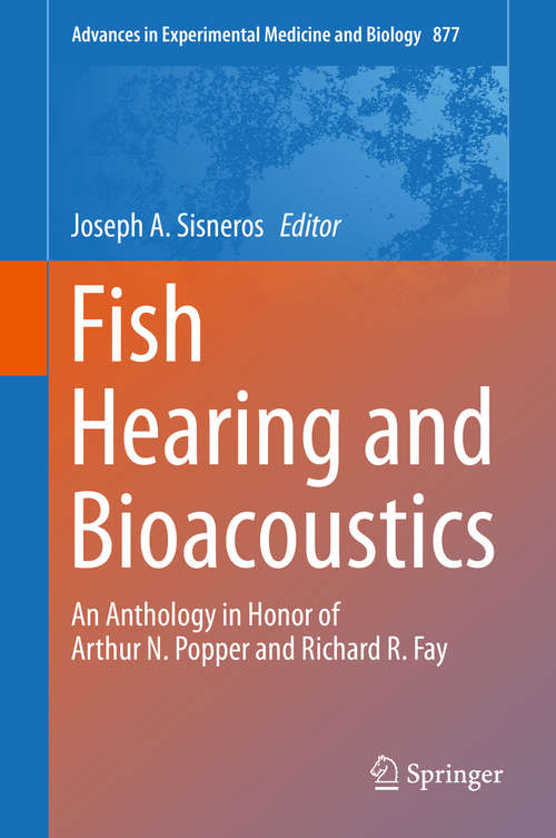 Book cover of Fish Hearing and Bioacoustics